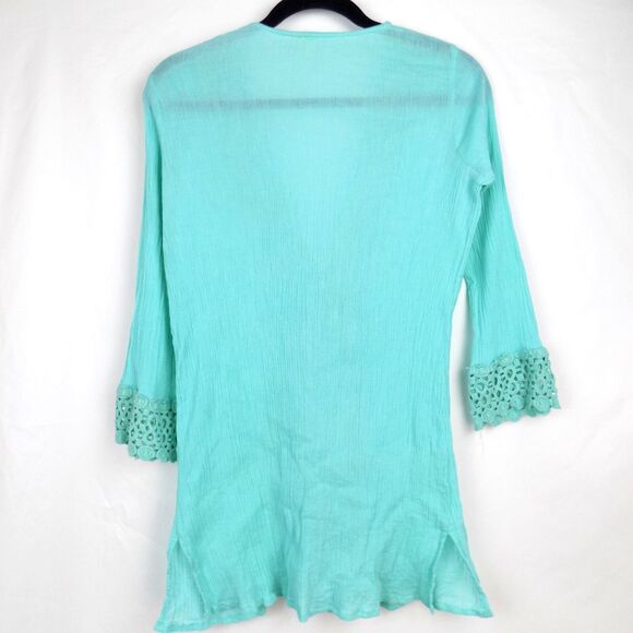 Mango Reef Swim Cover Med Crinkle Embroidery Coastal Cottage (BUNDLE PRICE $5) - Picture 3 of 5